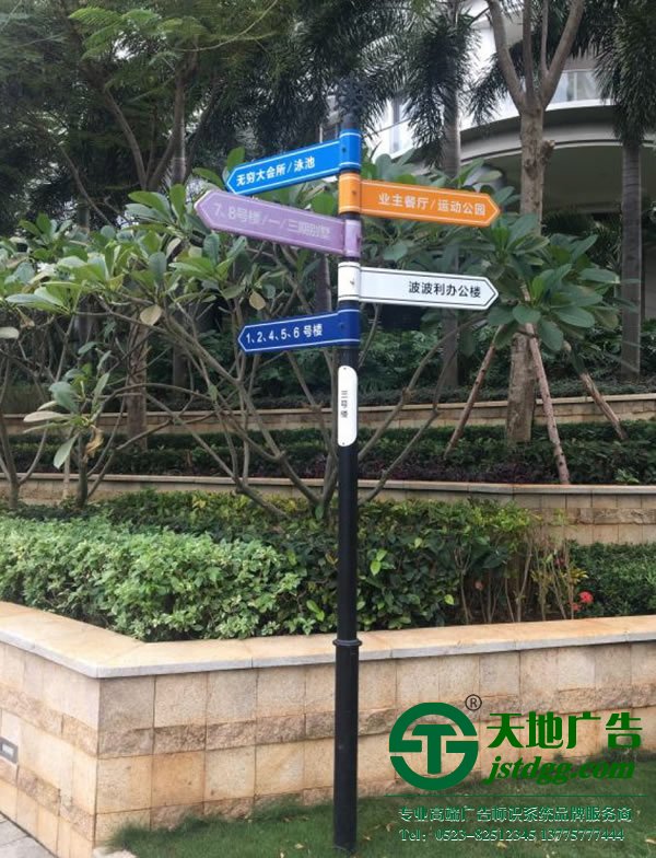 小區多功能導向標識牌制作安裝